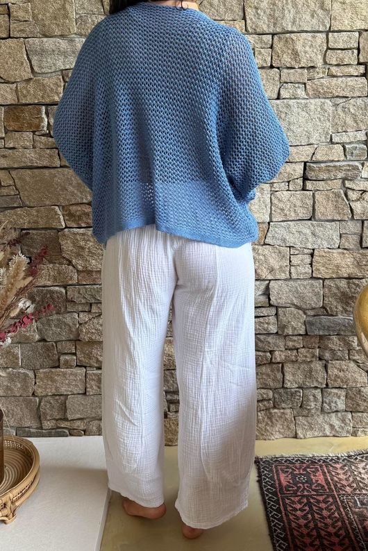 Conrad Grunge Loose Cotton Knit Denim